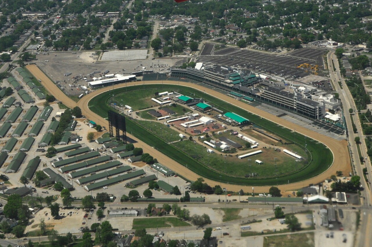 Churchill Downs Grandstands and Twin Spires