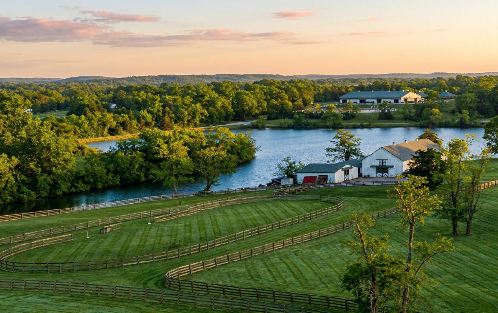Grass dressages and paddocks