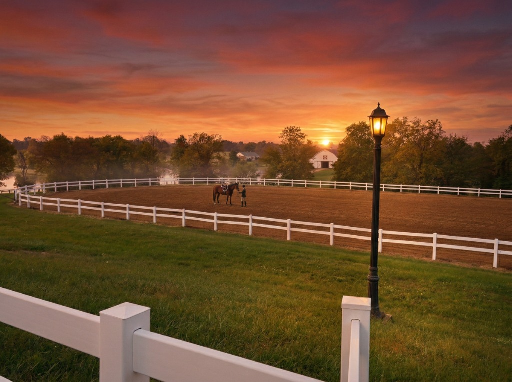 Outdoor Arena at Sunset