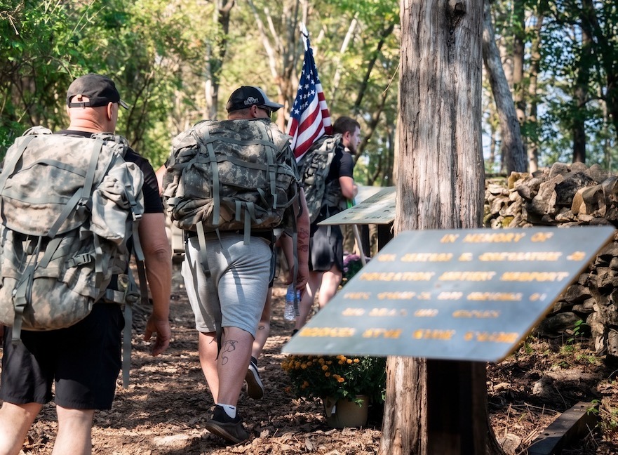 19 Permanent Steel Memorial Stations along the Kentucky Limestone Wall at Queenslake