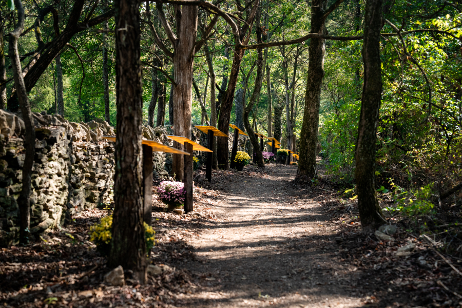 Ten Memorials along the Historic Limestone Wall